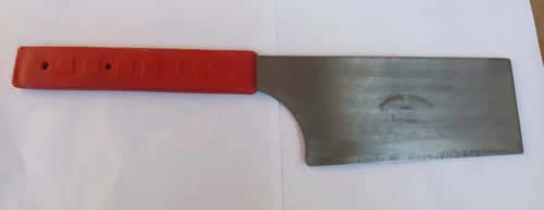单面砖刀（瓦钢寨红柄砖刀）